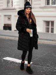 Dámská Bunda Černá OZONEE JS/5M3156/392Z