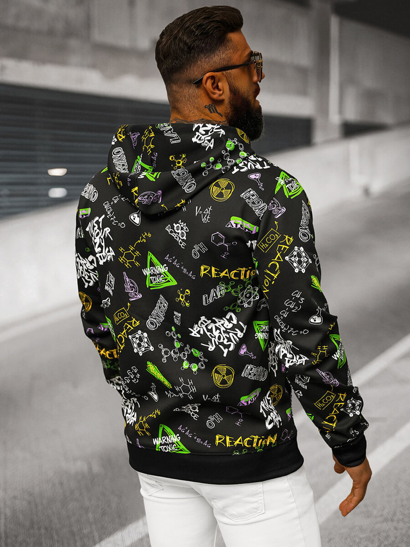 Pánská Mikina Černá OZONEE JS/8B1186/3