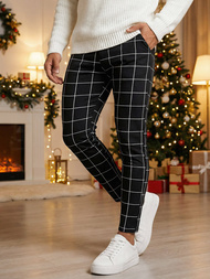 Pánské Chino Kalhoty Černé OZONEE O/P4009Z