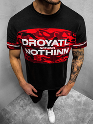 Pánské Tričko Černé OZONEE JS/SS10976Z