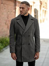 Pánský Kabát Grafitový OZONEE JS/11Z8269