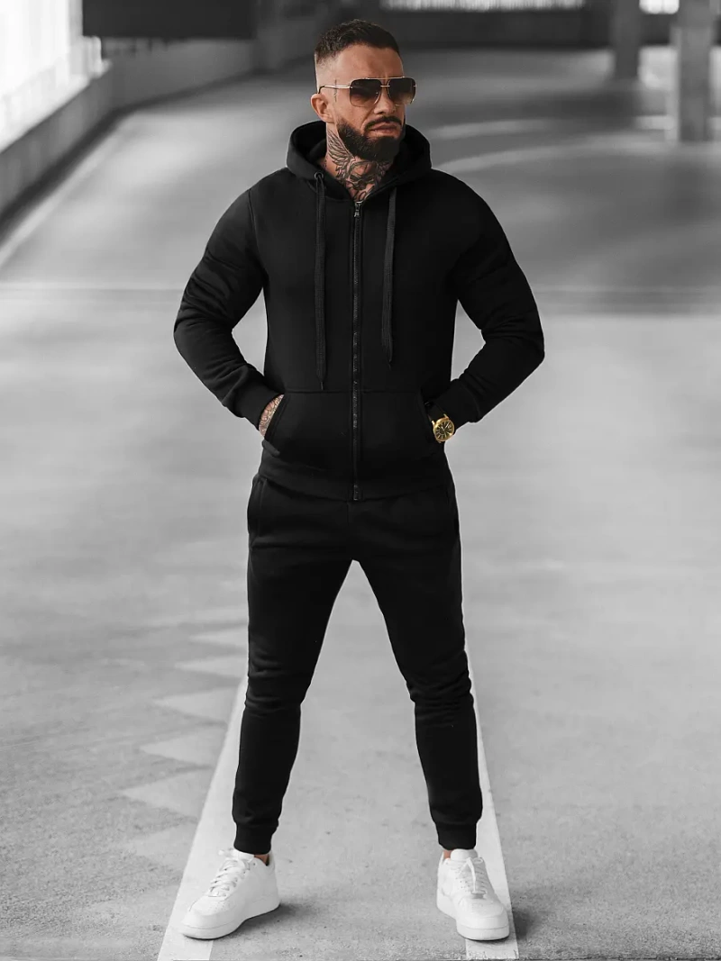 Pánská Tepláková Souprava Černá OZONEE JS/68C10386/3Z