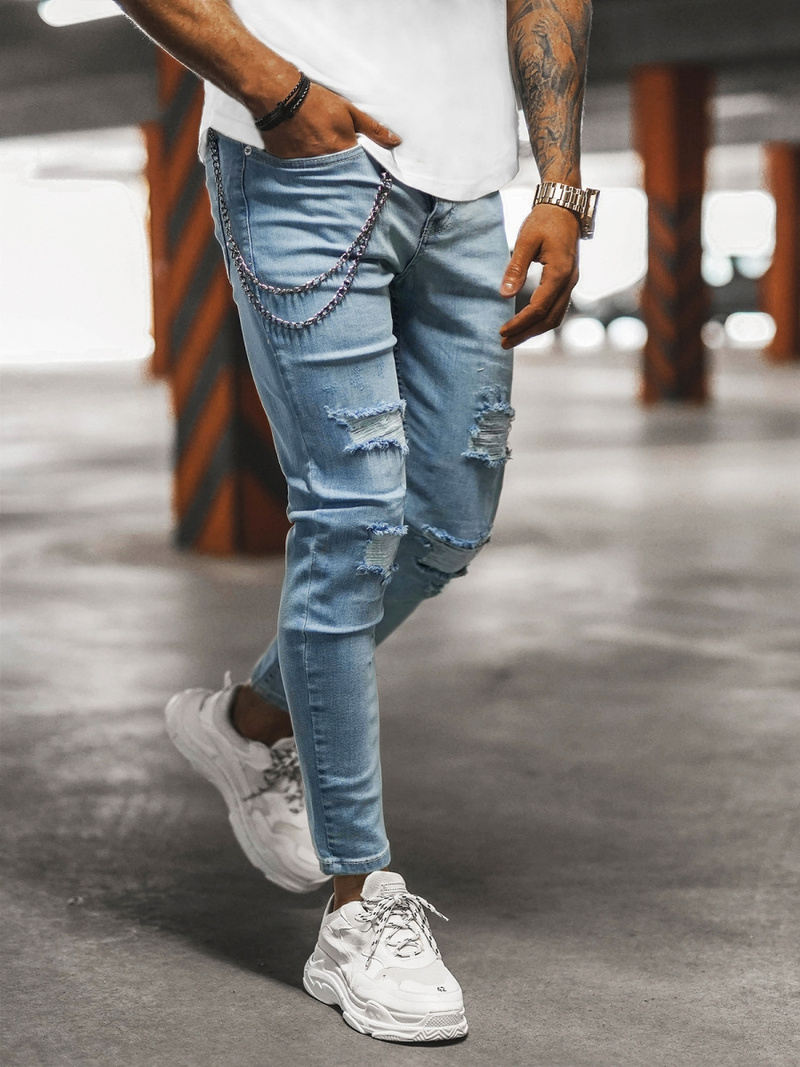 Pánské Džíny Světle-Modré OZONEE DP/202