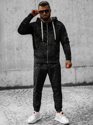 Pánská Tepláková Souprava Černá OZONEE O/D8123/9153