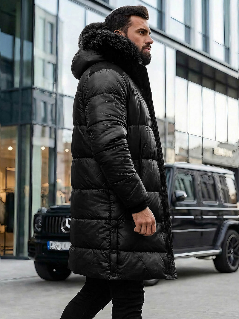 Pánská Bunda Černá OZONEE O/M800Z