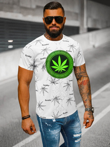 Pánské Tričko Bílé OZONEE O/T139/1