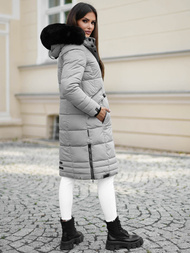 Dámská Bunda Šedé OZONEE O/W377Z