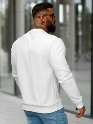 Pánská Mikina Bílá OZONEE O/P2027Z