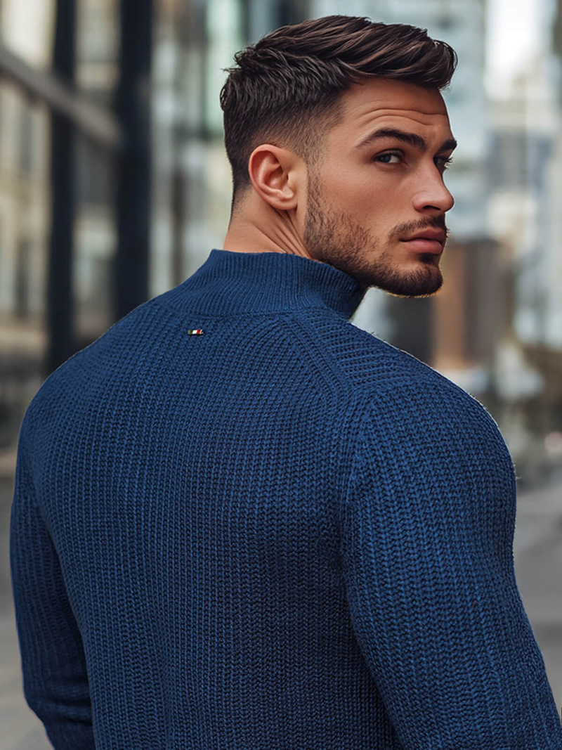 Pánský Svetr Námořnické Modré OZONEE NB/MM6020/6Z