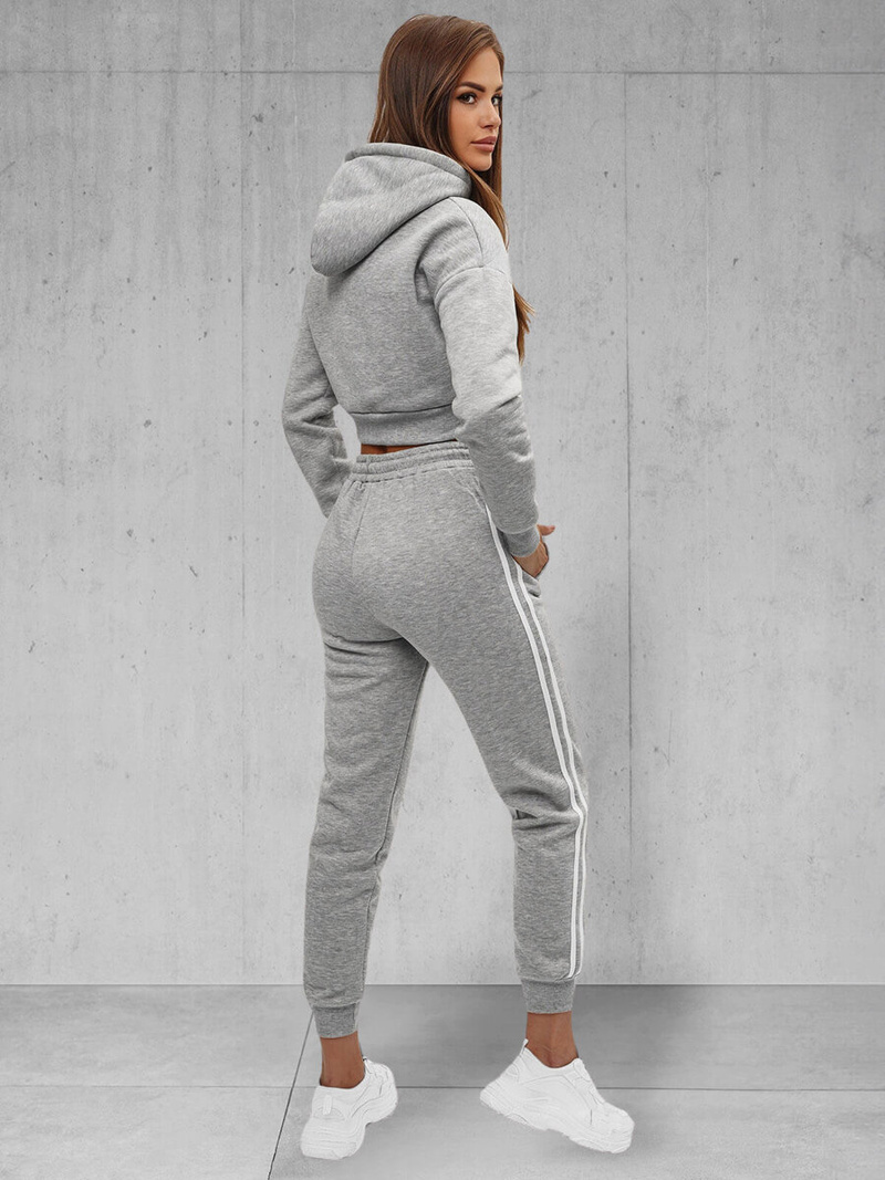 Dámská dvoudílná tepláková souprava Šedá OZONEE JS/8C67/2Z