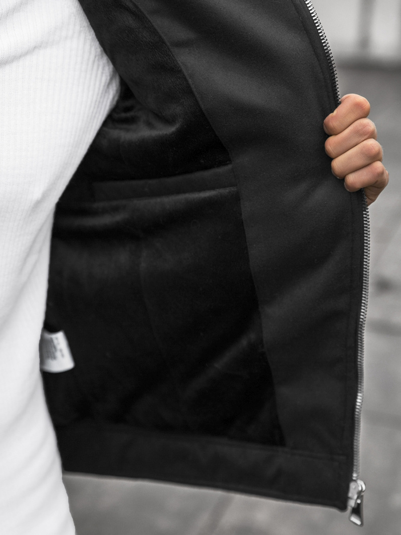 Pánská Bunda Černá OZONEE JS/M15501