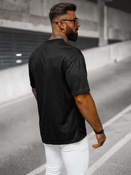 Pánské Tričko Černé OZONEE O/3C333