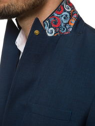 Pánské Sako Tmavě-Modrá OZONEE H/28