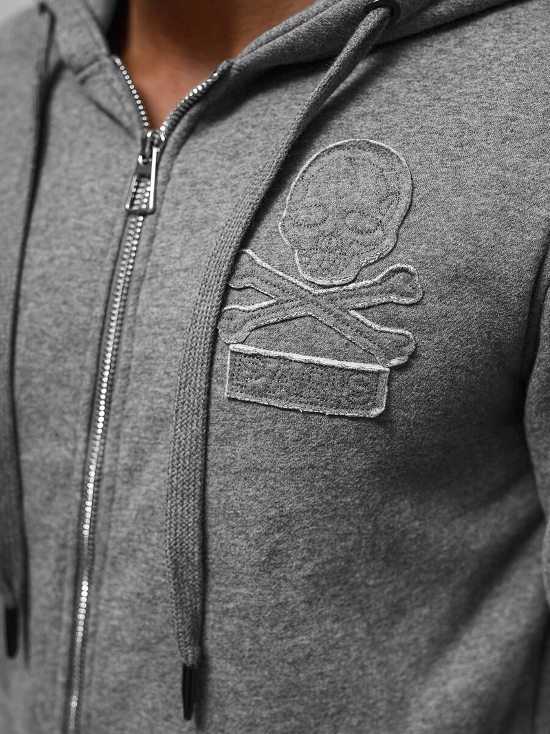 Pánská Mikina Grafitová OZONEE NB/MF2003