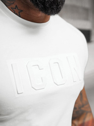 Pánské Tričko Bílé OZONEE NB/MT3111