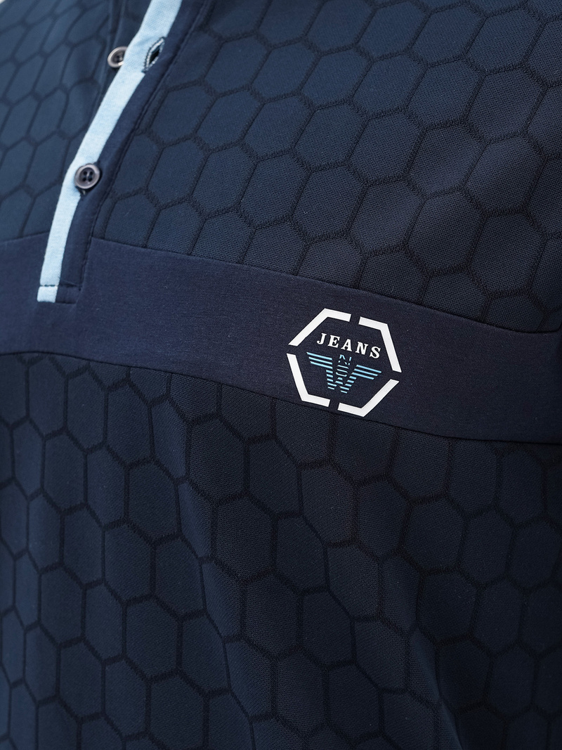 Pánské Polo Tričko Námořnická Modřá OZONEE O/QQ922