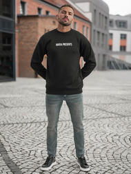 Pánská Mikina Černá OZONEE JS/65B3919/3