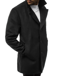 Pánský Kabát Černý OZONEE N/5922Z