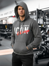 Pánská Mikina Grafitová OZONEE JS/8B1736/5