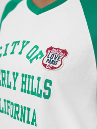 Dámské Tričko Bílo-Zelené OZONEE JS/R62493