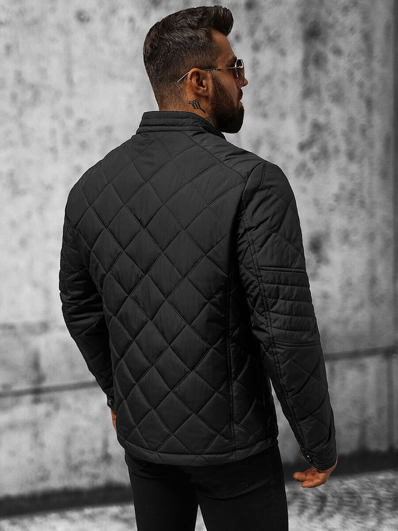 Pánská Bunda Černá OZONEE JS/22M309/392