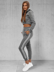 Dámská dvoudílná tepláková souprava grafitová OZONEE JS/8C67/5Z