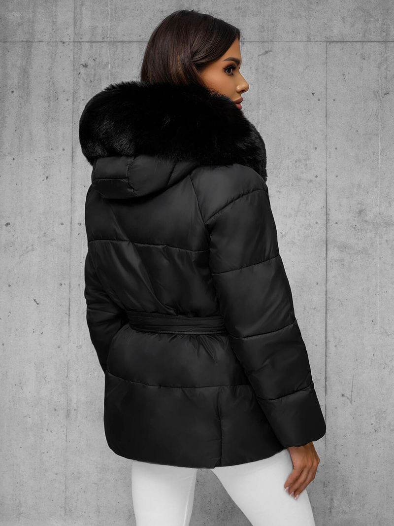 Dámská Bunda Černá OZONEE JS/16M9206/392Z