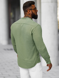 Pánská Košile Khaki OZONEE O/V114