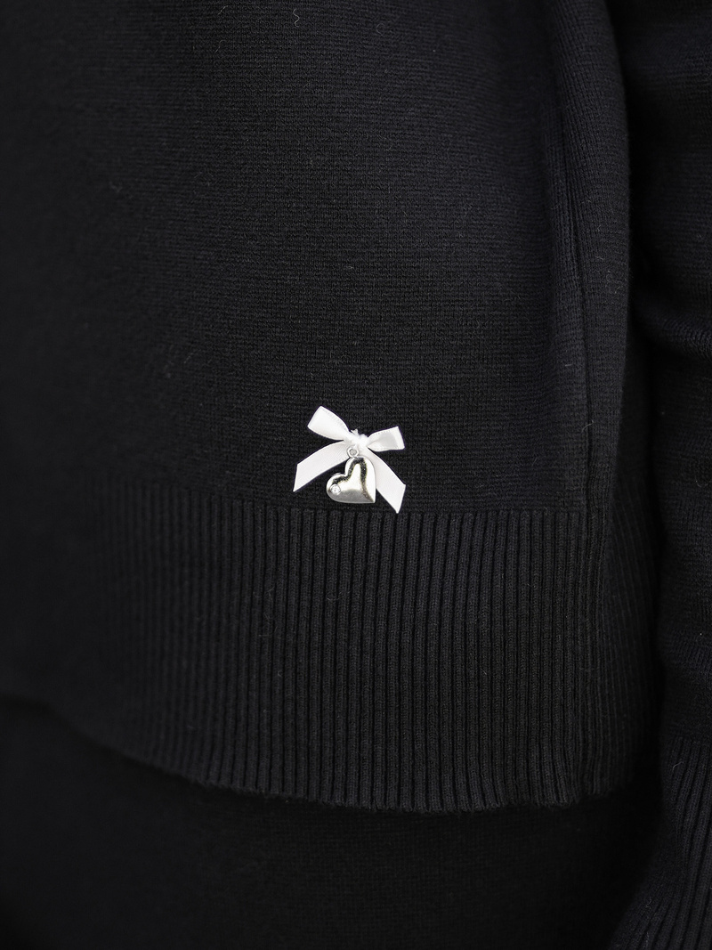 Dámská dvoudílná tepláková souprava černá OZONEE JS/53C5203/3