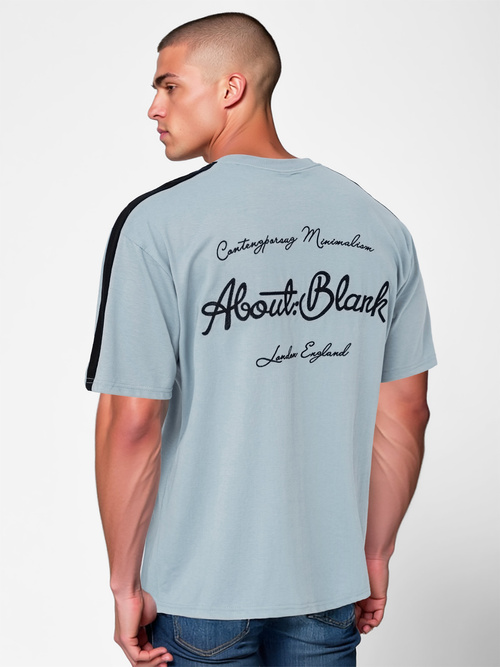 Pánské Tričko Světle-Modrá OZONEE O/QQ1195Z