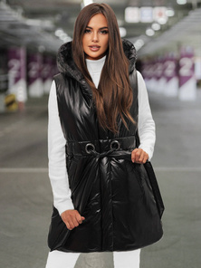 Dámská vesta černá OZONEE O/DK119/1