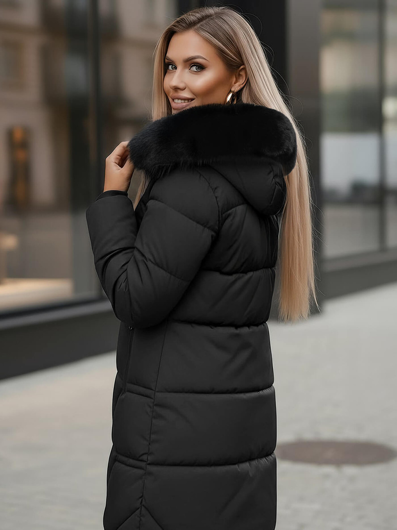 Dámská Bunda Černá OZONEE JS/16M9099/392Z