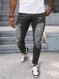 Pánské Džíny Černé OZONEE NB/MP0045N