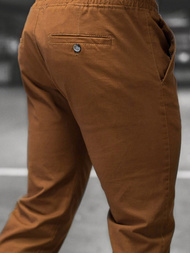 Pánské Kalhoty Chino Jogger Hnědé OZONEE JB/JP1145/15