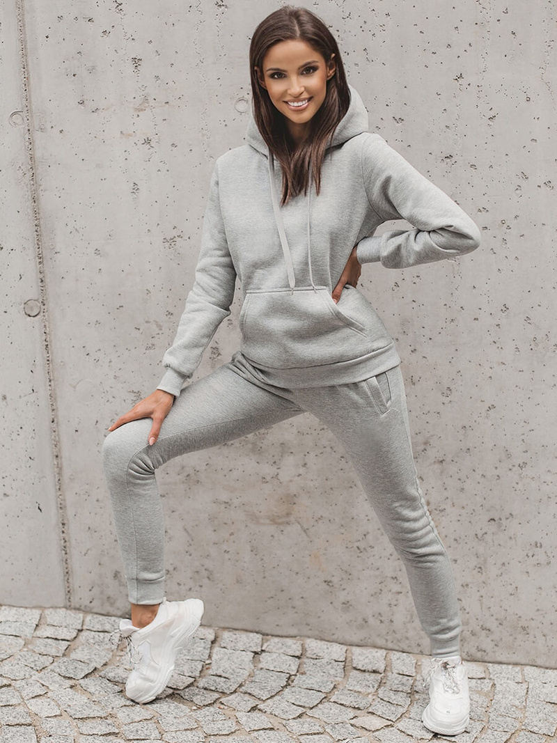 Dámská dvoudílná tepláková souprava Šedý OZONEE JS/68C20382/2