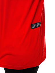 Pánské Tričko S Dlouhým Rukávem Červený OZONEE O/1292Z