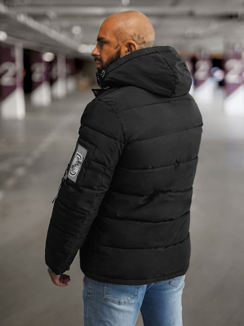 Pánská Bunda Černá OZONEE JS/57M7503/392