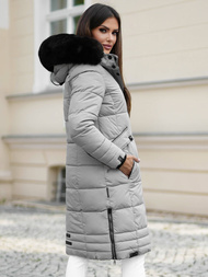 Dámská Bunda Šedé OZONEE O/W377Z