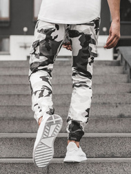 Pánské Kalhoty Jogger Černobílé OZONEE A/404