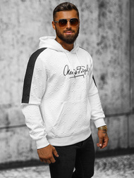 Pánská Mikina Bílá OZONEE JS/3B572