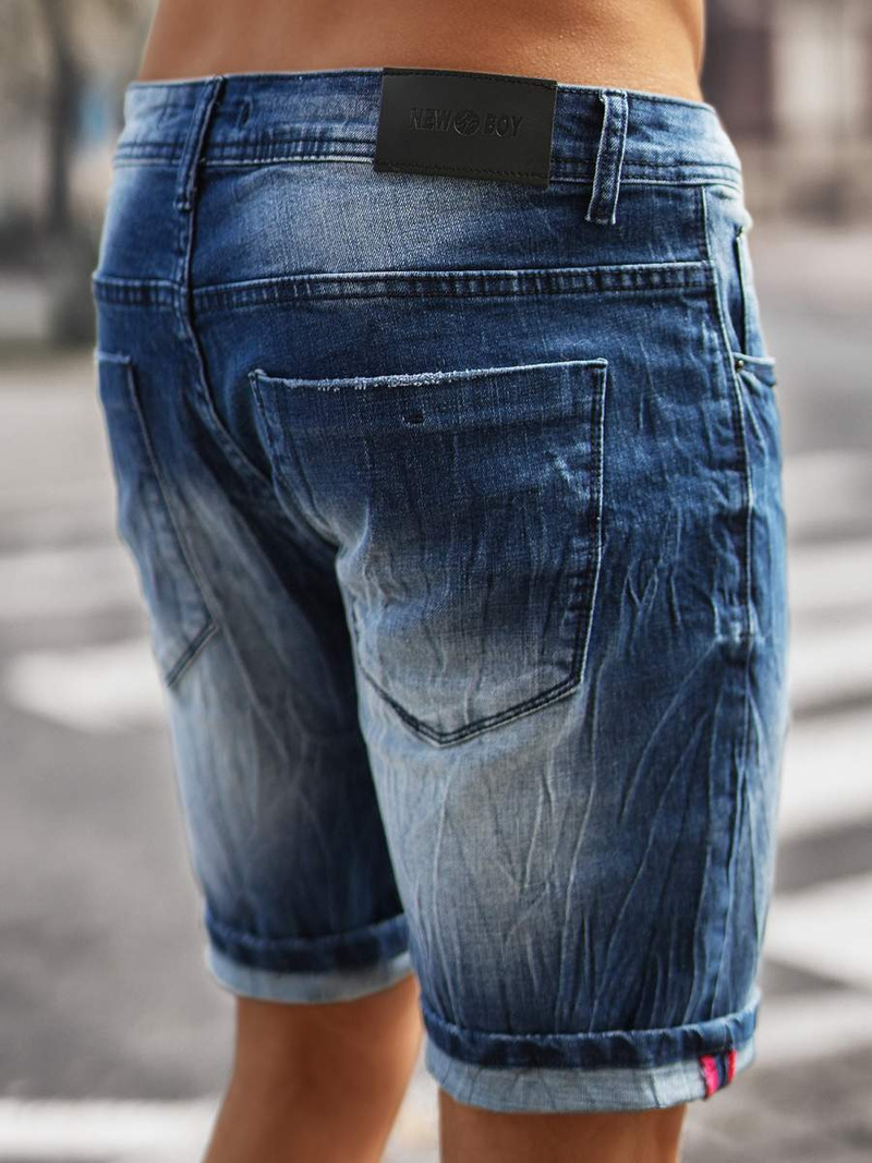 Pánské Džínové Kraťasy Modré OZONEE NB/MP0044BZ