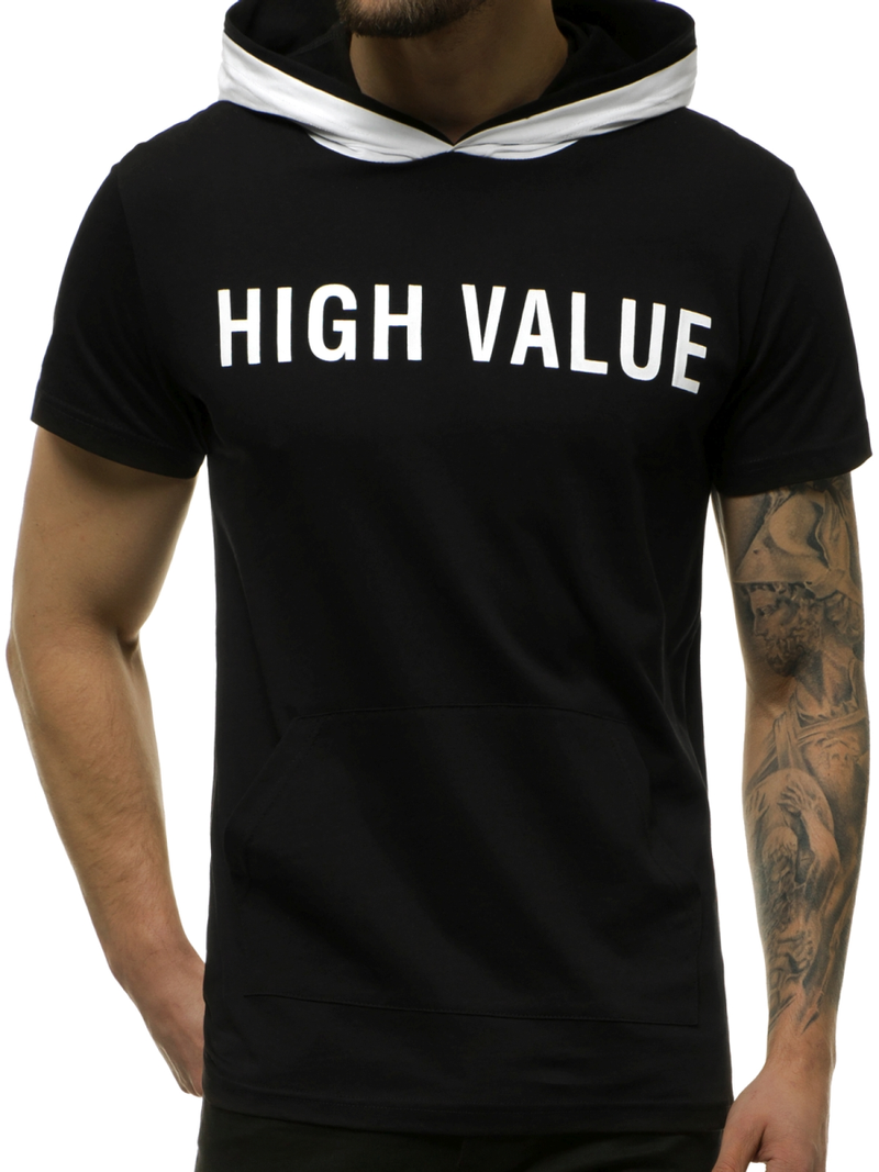 Pánské Tričko Černé OZONEE MAD/3076