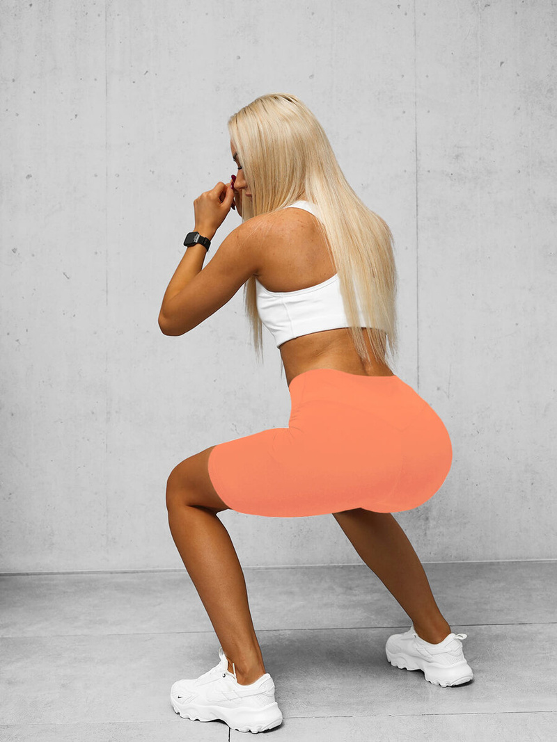 Krátké dámské legíny lososové OZONEE O/K5-J