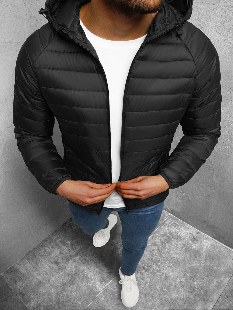 Pánská Bunda Černá OZONEE JS/HM112/1