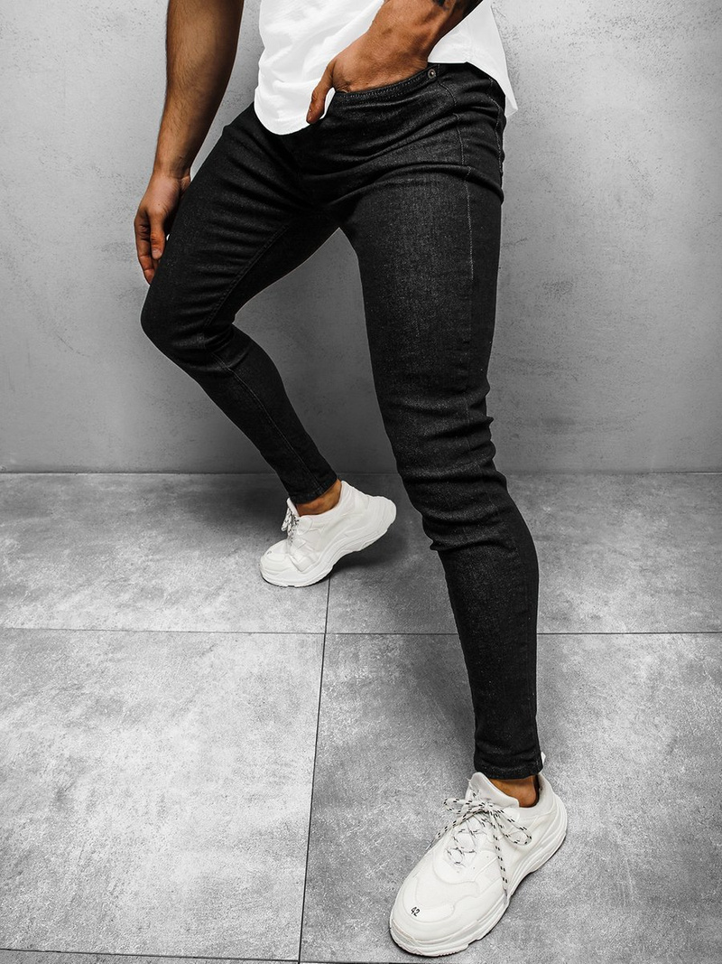 Pánské Džíny Černé OZONEE DP/591Z