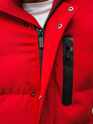 Pánská Zimní Bunda Červená OZONEE O/M798