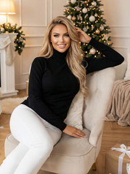 Dámský Svetr Černý OZONEE JS/8003/9Z