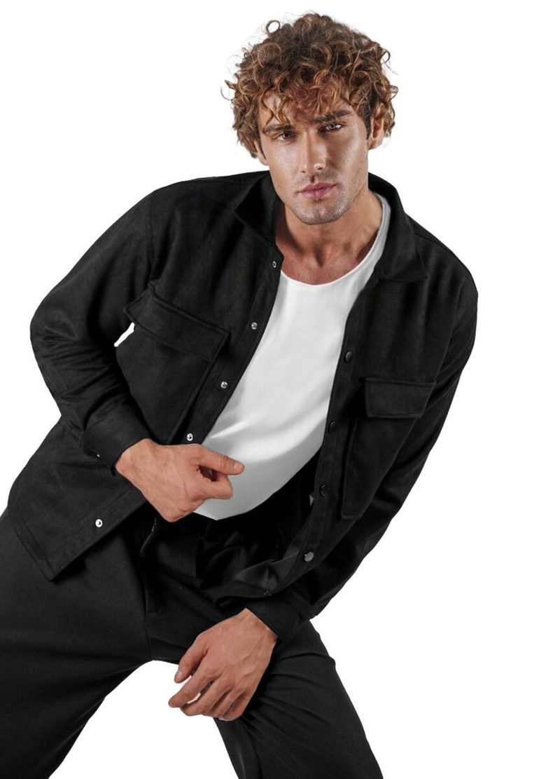 Pánská Košile Černá OZONEE O/GOM23039