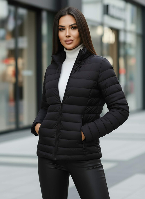 Dámská Bunda Černá OZONEE JS/16M9109/392Z