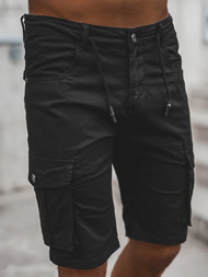 Pánské Chino Kraťasy Černé OZONEE T/BB70011/1